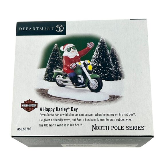 Department 56 North Pole Series "A Happy Harley Day" - Vintage - 1999 - Picture 1 of 10